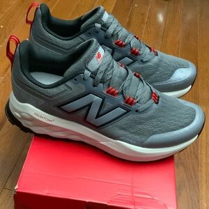 New Balance Men's fresh foam X Trail Running Sneakers in Gray and Red